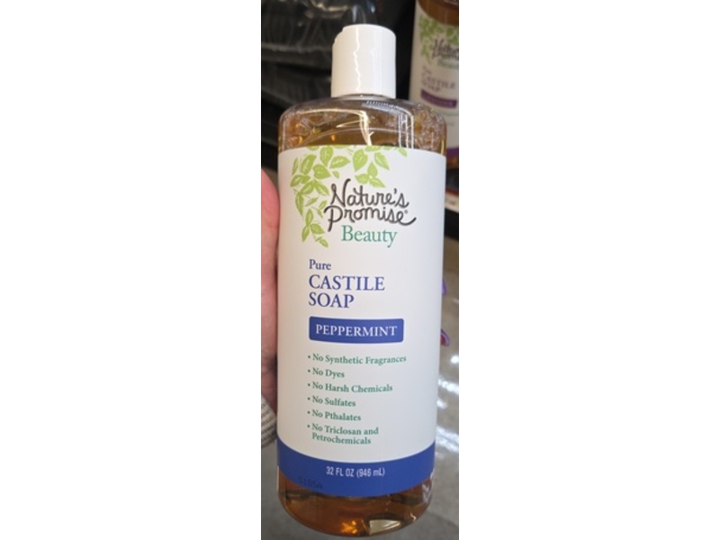 Nature's Promise Pure Castile Soap, Peppermint, 32 fl oz/946 mL