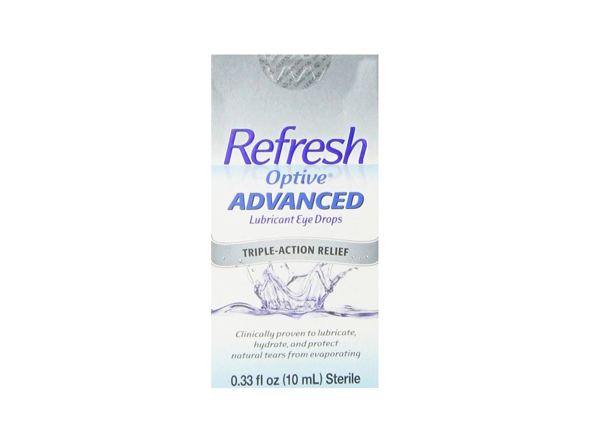 Refresh Optive Lubricant Advanced Triple Action Relief Eye Drops, 0.33 lb Ingredients and Reviews