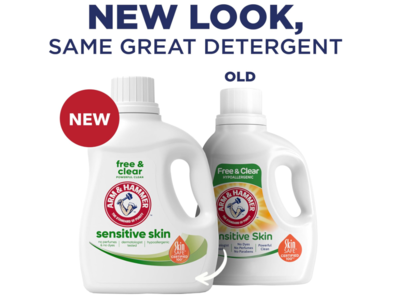 Arm & Hammer Sensitive Skin Liquid Laundry Detergent, Free & Clear, 105 Loads, 105 fl oz/ 3.10 L