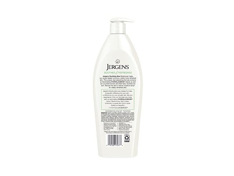 Jergens Soothing Aloe Refreshing Moisturizer, 10 fl oz (285mL)