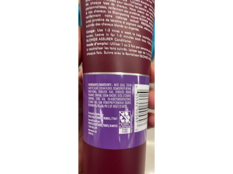 Nexxus Blonde Assure Shampoo, Purple, 8.5 fl oz/251 mL