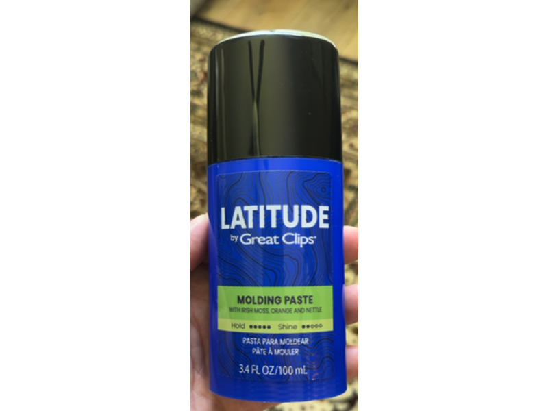 Latitude By Great Clips Molding Paste, Irish Moss + Nettle, 3.4 fl oz/100 mL