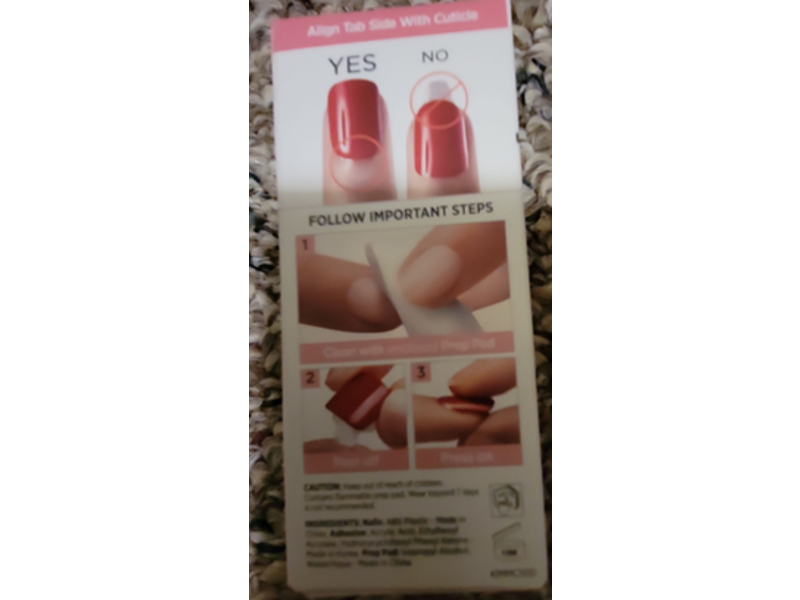Kiss imPRESS Press-On Nails, Indigo Autumn, 30 Count