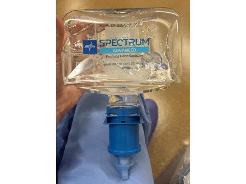 Medline Spectrum Advanced Foaming Hand Sanitizer, 40.6 fl oz/1200 mL