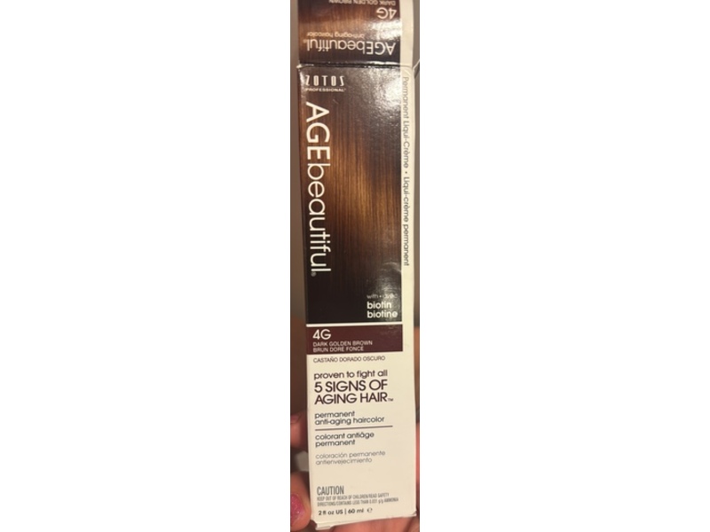 AGE Beautiful Permanent Hair Color, 4G, 2 fl oz/60 mL