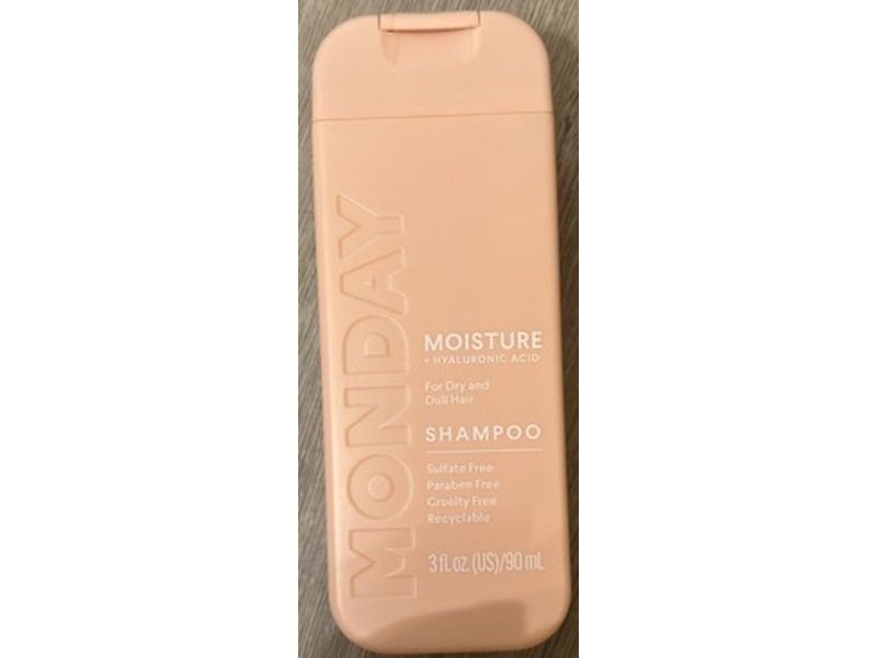 Monday Moisture Shampoo, Hyaluronic Acid, 3 fl oz/90 mL