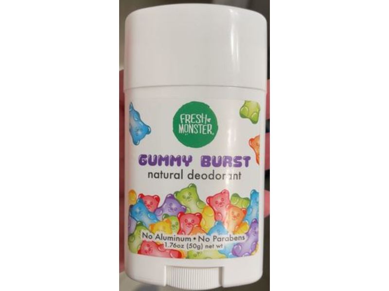 Fresh Monster Gummy Burst Natural Deodorant, 1.76 oz/50 g