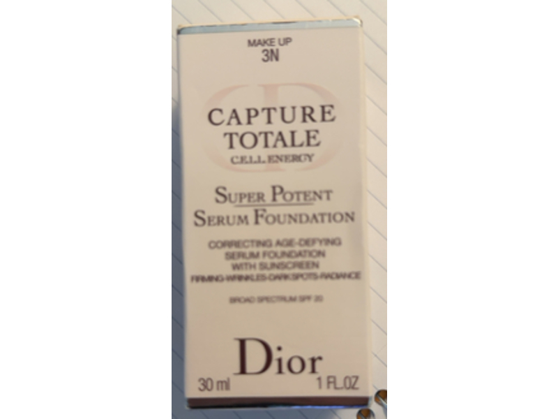 Dior Capture Totale Cell Energy Foundation Serum, 3N, 1.0 fl oz/30 mL
