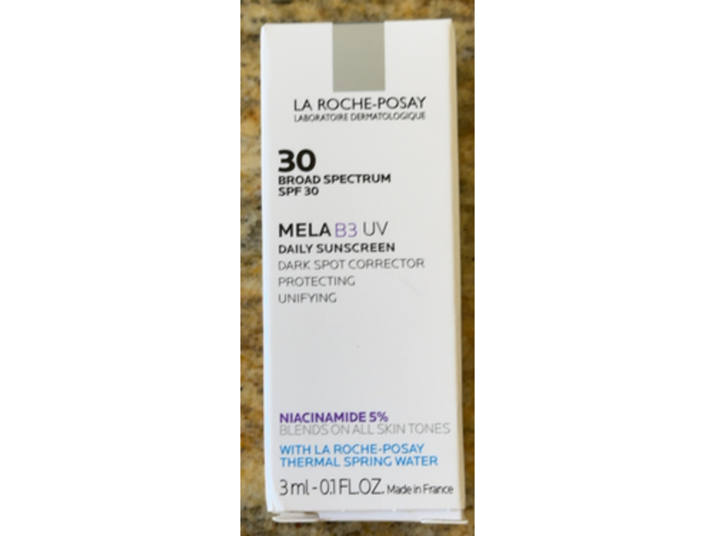 La Roche-Posay Mela B3 UV Daily Sunscreen, SPF 30, Niacinamide, 0.1 fl oz/3 mL