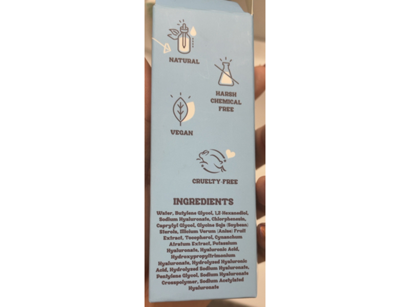 Purifect By Symphony Beauty Facial Serum, Hyaluronic Acid, Ceo Of H2o, 1 oz