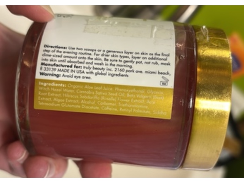 Truly Mary Jane CBD Glow Mask, 6 oz/180 mL