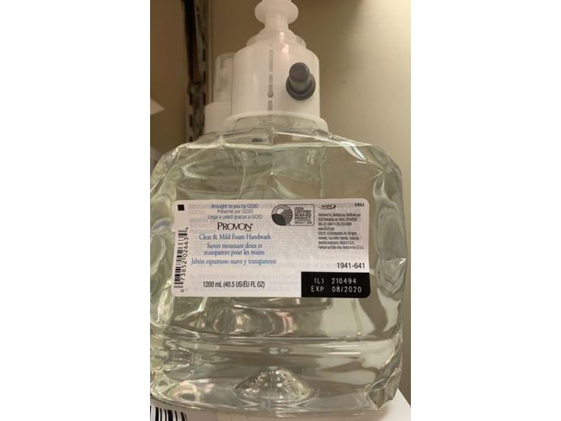 Provon Clear & Mild Foam Handwash, 40.5 fl oz/1200 mL