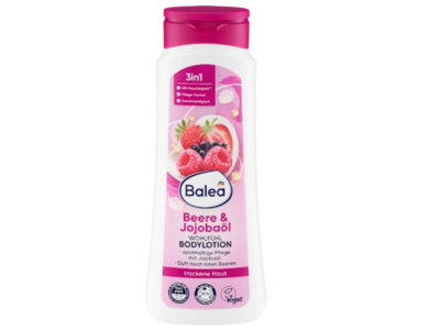 dm Balea 3 In 1 Feel Good Body Lotion, Berry & Jojoba Oil, 400 mL