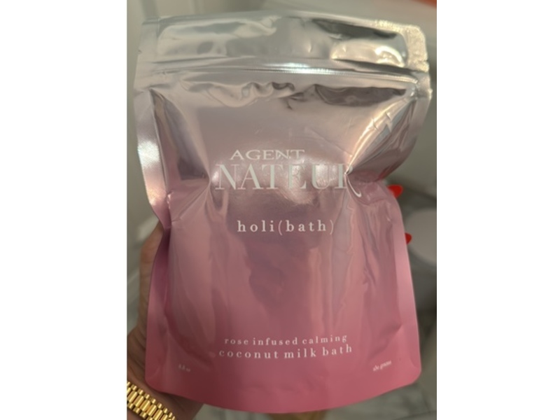 Agent Nateur Holi Bath Rose Infused Calming Coconut Milk Bath, 8.8 oz/250 g