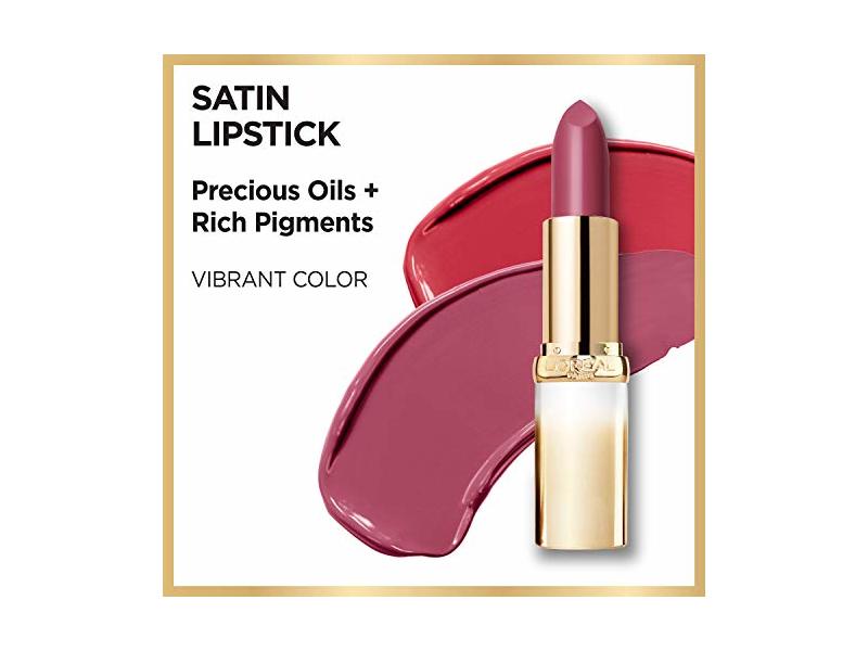 L'Oreal Paris Age Perfect Satin Lipstick, 206 Vibrant Fuchsia, 0.13 oz