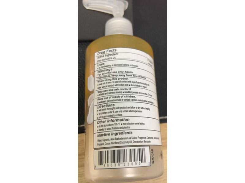 Scent Theory Hand Sanitizer, Vanilla Coconut, 10 fl oz/295 mL