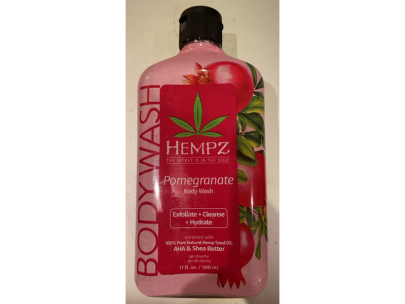 Hempz Body Wash, Pomegranate, 17 fl oz/500 mL