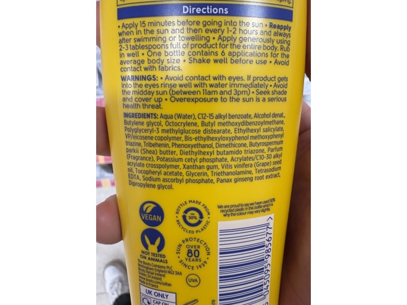 Boots Soltan Protect & Moisturise Suncare Lotion, SPF 30, 6.7 fl oz/200 mL