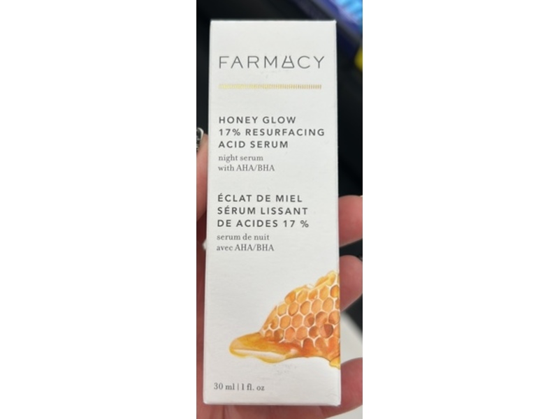 Farmacy Honey Glow 17% Resurfacing Acid Serum, AHA/BHA, 1 fl oz/30 mL
