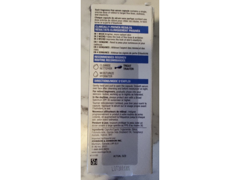 Neutrogena Rapid Wrinkle Repair Retinol Serum Capsules, 30 Count