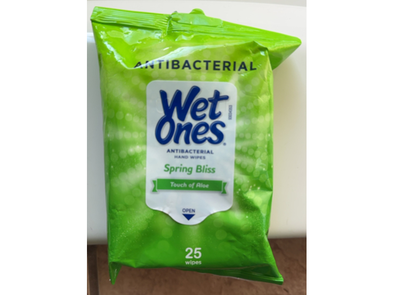 Wet Ones Antibacterial Hand Wipes, Spring Bliss, 25 count
