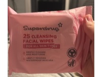 Superdrug Cleansing Facial Wipes, For All Skin Types, 25 Count - thumbnail 1