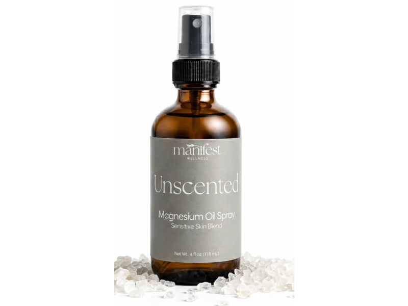 Manifest Wellness Magnesium Oil Spray, Unscented, 4 fl oz/118 mL
