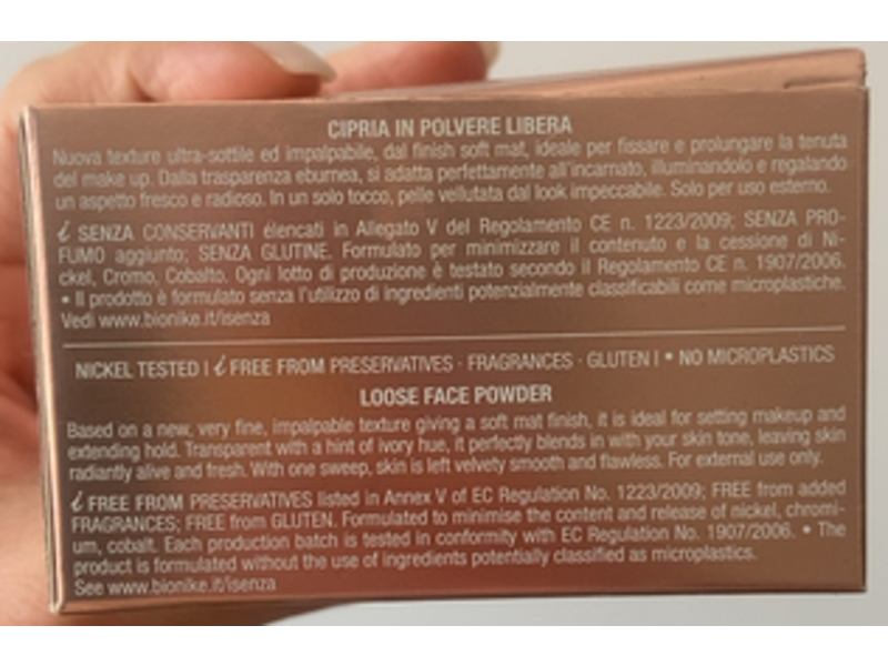 Bionike Defence Color Loose Face Powder, Voile Touch, 0.52 oz/15 g