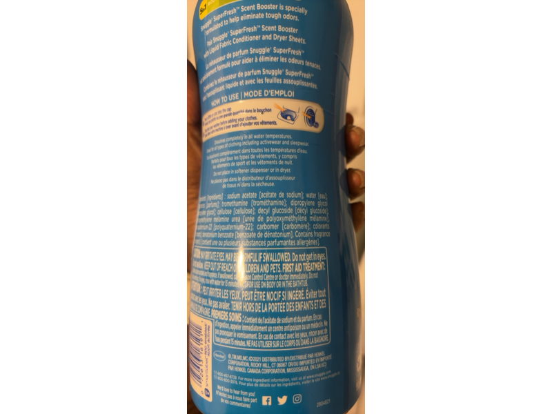 Snuggle 5 In 1 Super Fresh In Wash Scent Booster Laundry Beads, SuperFresh Original, 19 fl oz/538 g