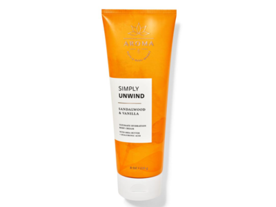 Bath & Body Works Simply Unwind Body Cream, Sandalwood & Vanilla, 8 oz/226 g