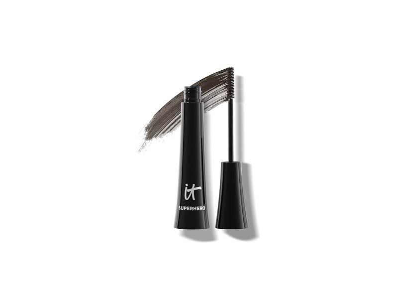 IT Cosmetics Superhero Volumizing Mascara, Brave Brown Mascara, 0.3 fl oz/9 mL