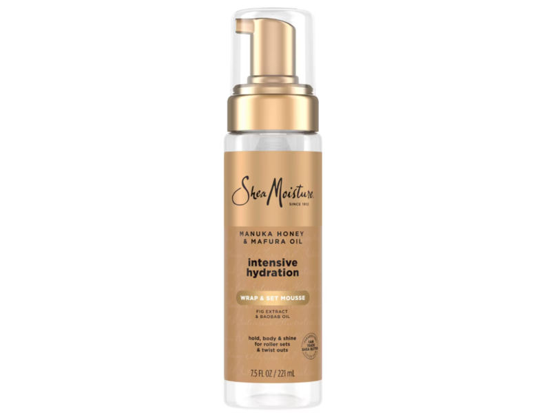 Sheamoisture Intensive Hydrating Wrap & Set Mousse, Manuka Honey & Mafura Oil, 7.5 fl oz/222 mL