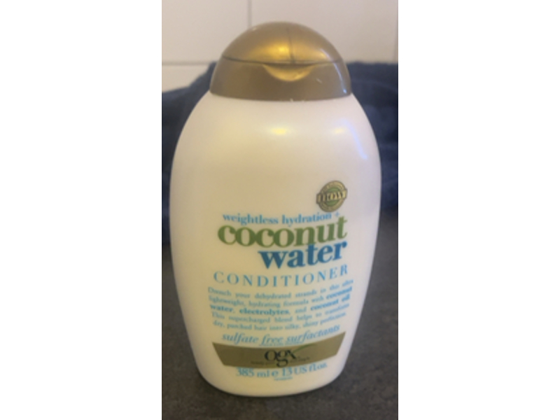 Ogx Weightless Hydration Conditioner, Coconut Water, 13 fl oz/385 mL