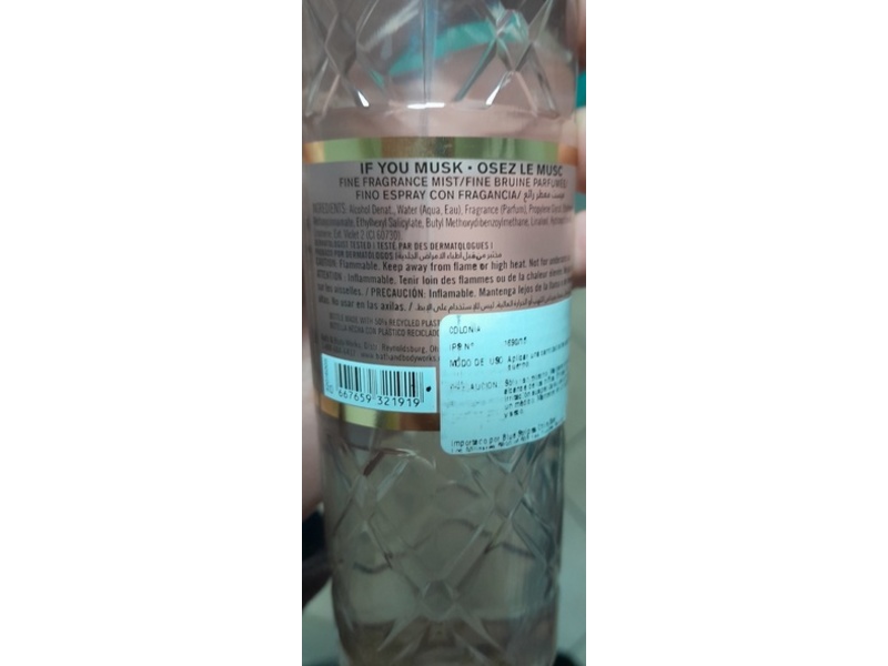 Bath & Body Works Fine Fragrance Mist, If You Musk, 8 fl oz/236 mL
