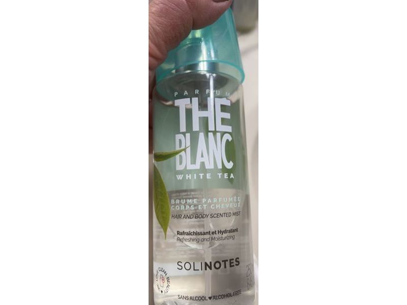Solinotes The Blanc Hair & Body Mist, White Tea, 8.45 fl oz/250 mL