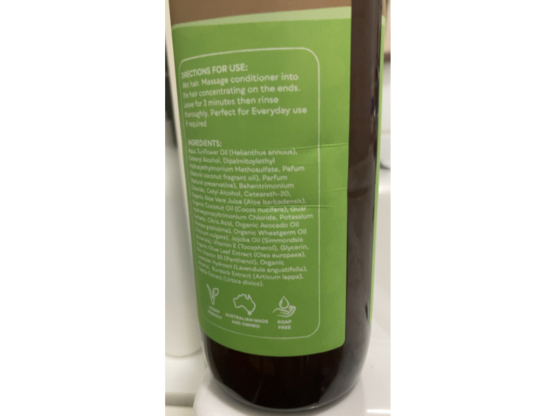 Australian Organic Biologika Everyday Conditioner, Coconut, 500 mL