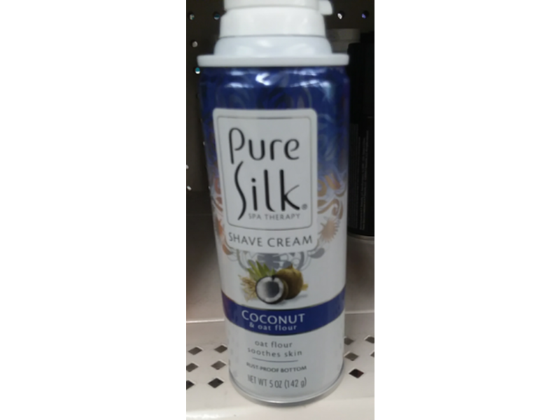 Pure Silk Shave Cream, Coconut & Oat Flour, 5 oz/142 g