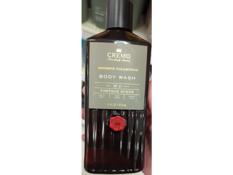 Cremo Reserve Collection Body Wash, Vintage Suede,16 fl oz/473 mL