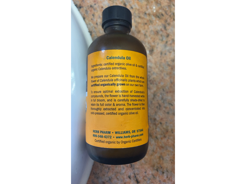 Herb Pharm Calendula Oil, 4 fl oz/120 mL