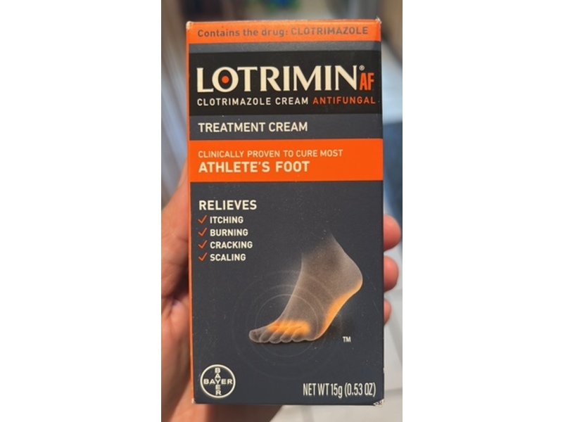 Lotrimin AF Cream for Athlete's Foot, 0.53 oz/15 g