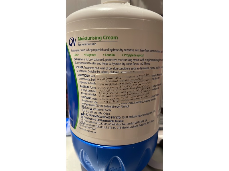QV Moisturising Cream, 1Kg