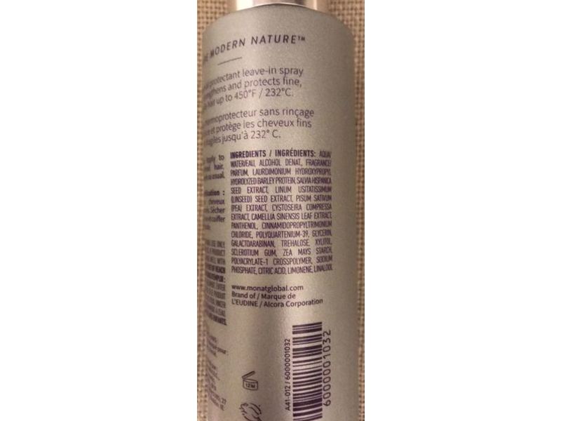 Monat Studio One Heat Protectant Spray, 4.5 fl oz/134 ml