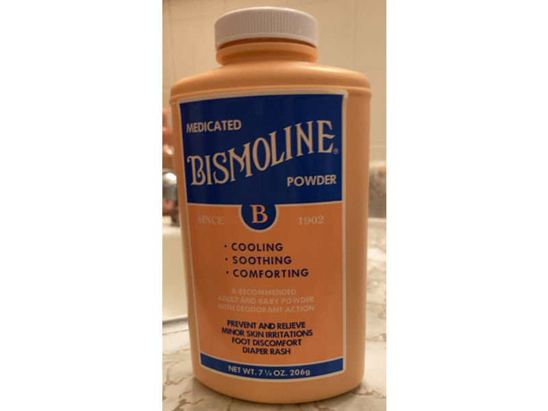 Bismoline Medicated Powder, 7 1/4 oz/206 g, Pack Of 3