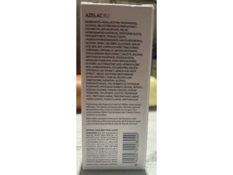 Sesderma Azelac Ru Tranexamic Acid Booster Liposomal Serum, 1.0 fl oz/30 mL