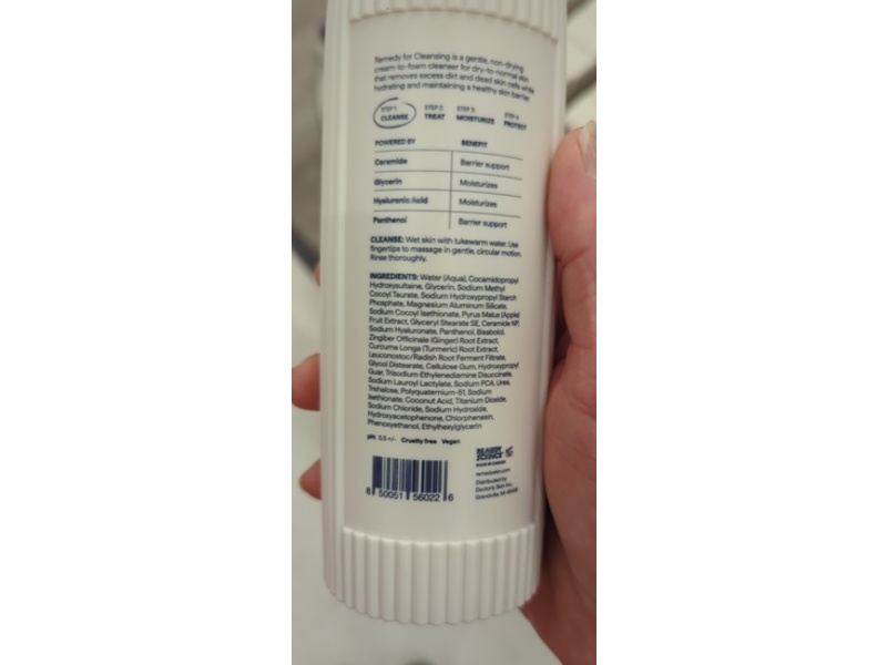 Remedy Rich Cream-To-Foam Cleanser, 12 fl oz/350 mL