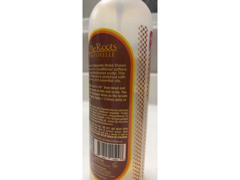 The Roots Naturelle Braid Sheen Leave-in Conditioner, Shea Butter, 12 fl oz/355 mL
