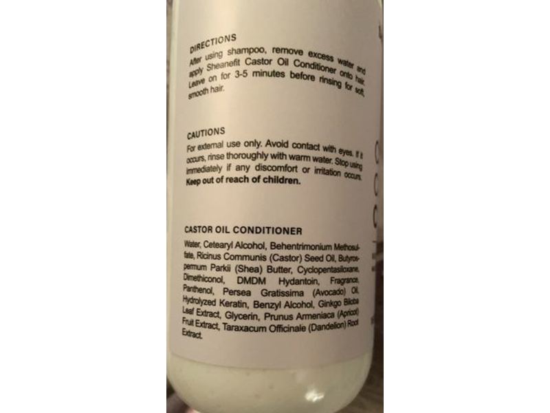 Sheanefit Cold Pressed Castor Conditioner, 16 fl oz/473 mL