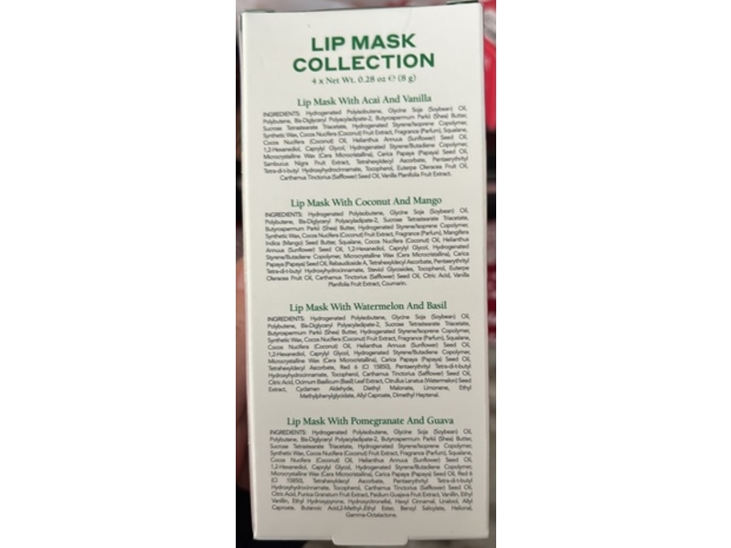 Mario Badescu Lip Mask Set, 0.28 oz/8 g, Set Of 4