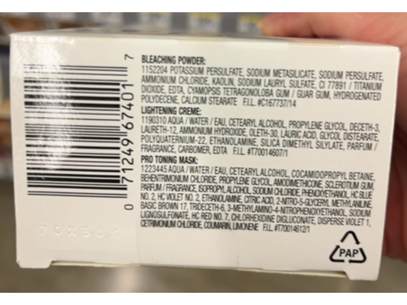 L'Oreal Paris Superior Preference Balayage Pro Toning Mask Luminous Highlights, Dark Blonde To Light Brown, 1 Application