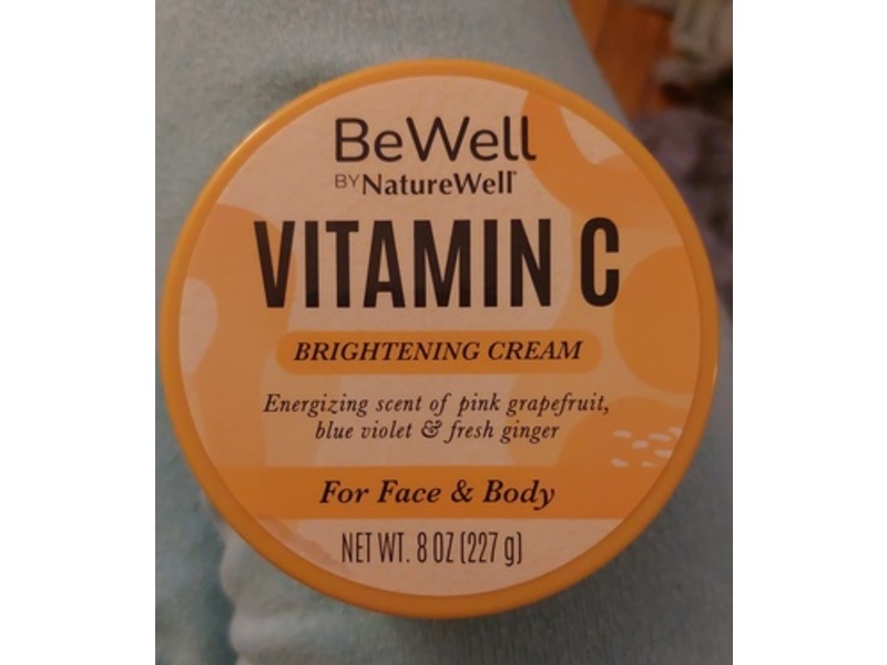 Nature Well Be Well Vitamin C Brightening Cream, 8 oz/227 g